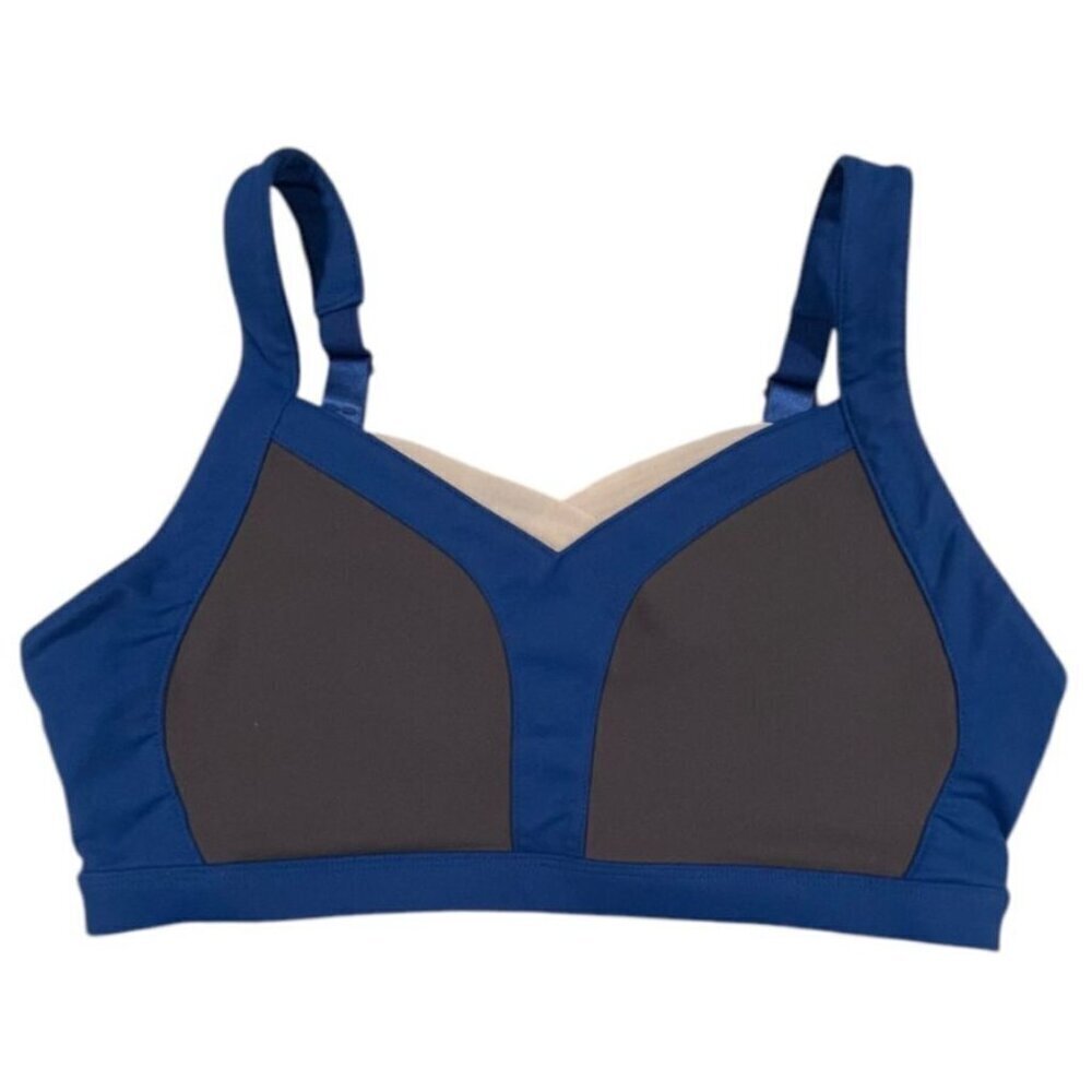Fabletics Shira Sports Bra XXS Iron Night Oatmeal Adjustable Stretch